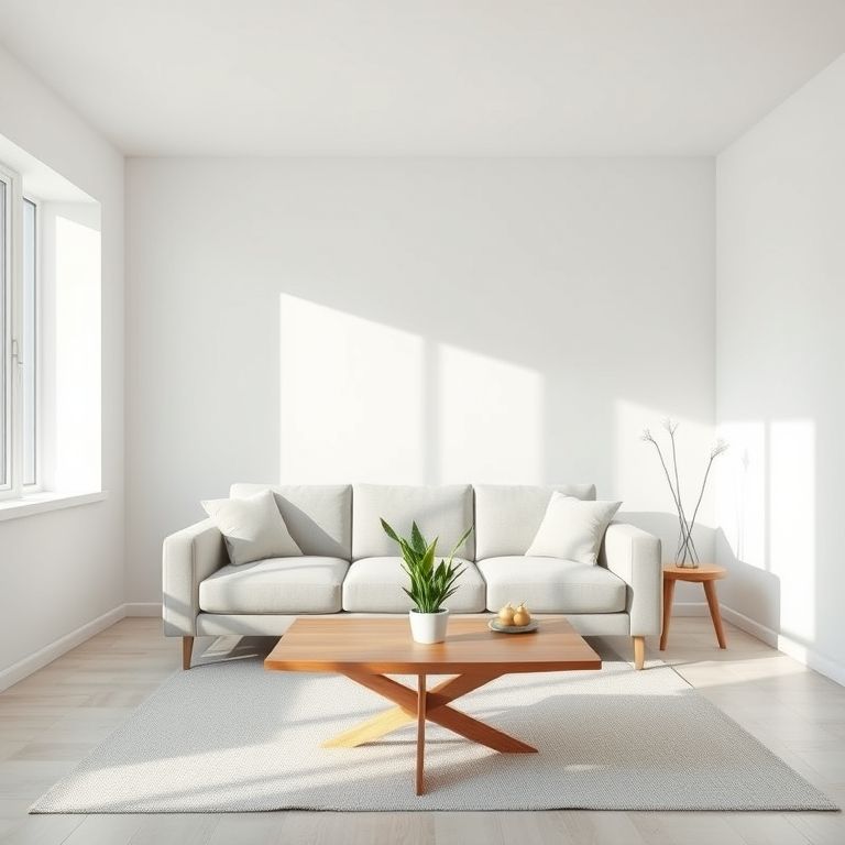 minimalist living room budget